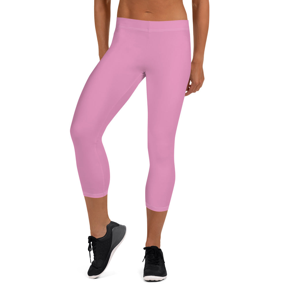 Rose Blossom Women's Capri Leggings - FLAKOUT