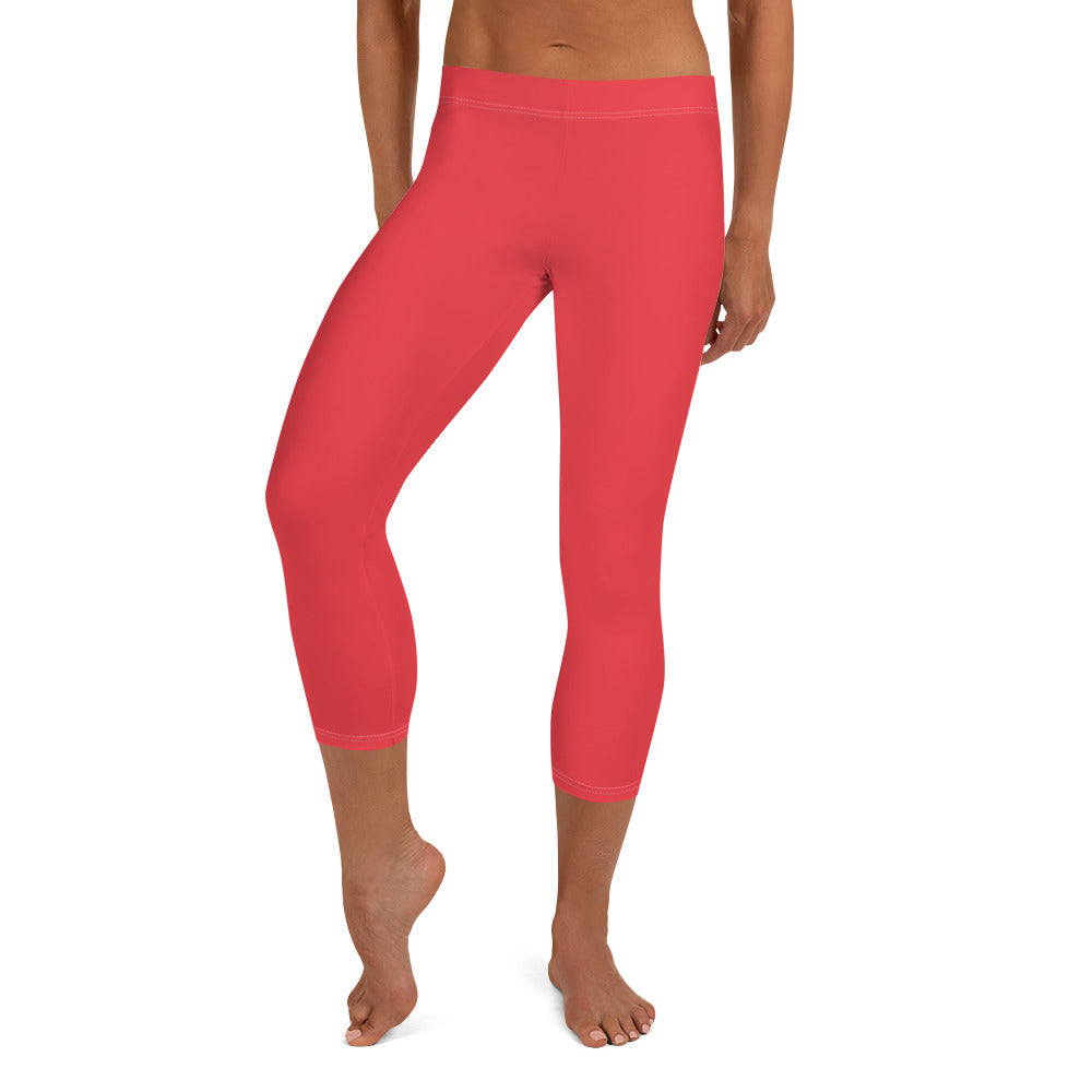 Scarlet Bomb Women's Capri Leggings - FLAKOUT