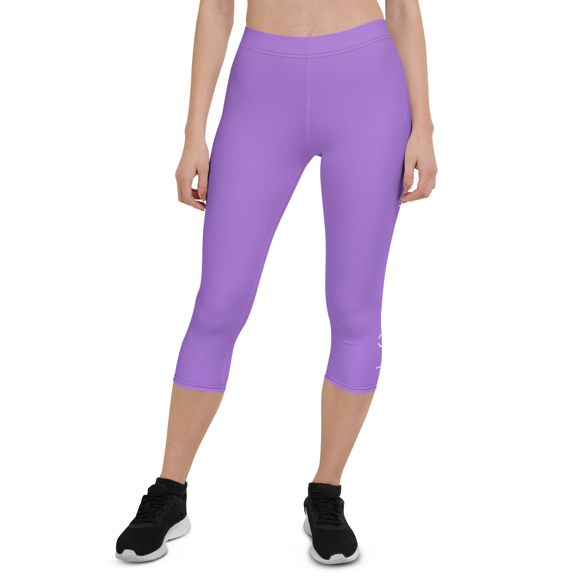 Soothing Lavender Women's Capri Leggings - FLAKOUT