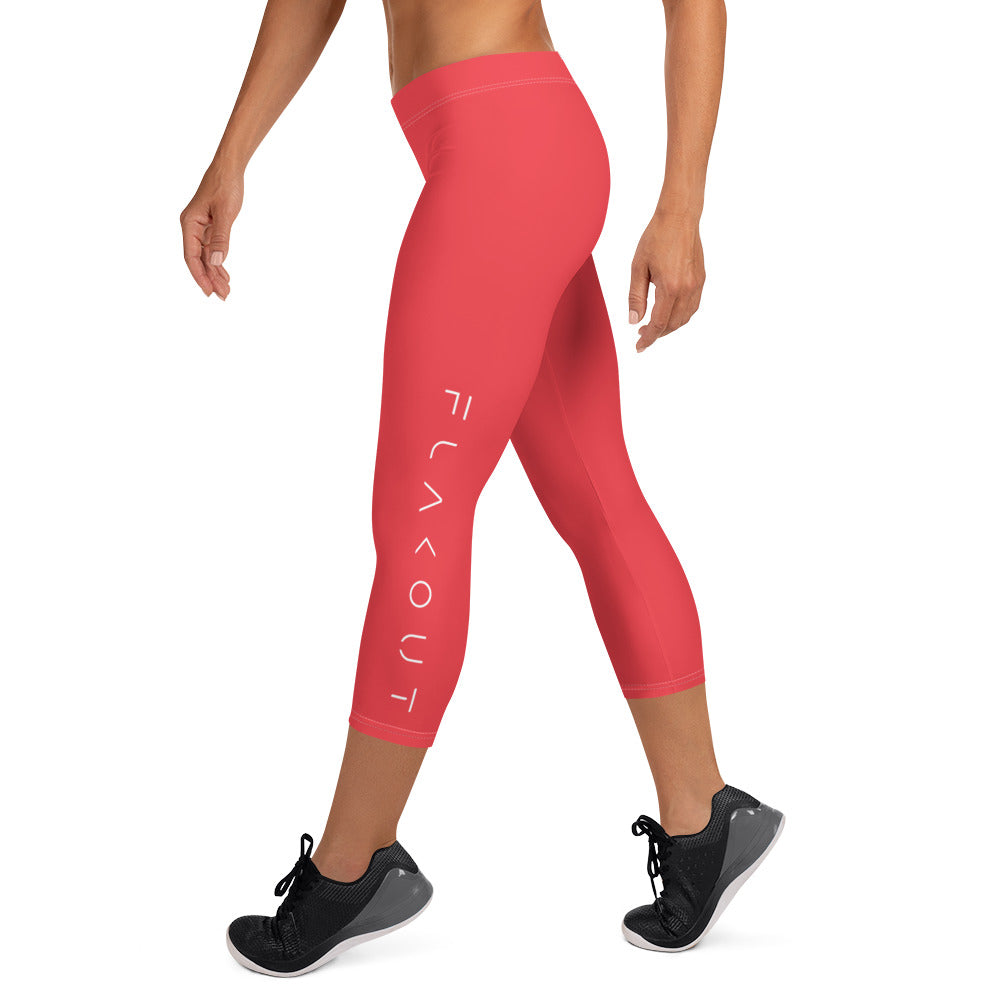 Scarlet Bomb Women's Capri Leggings - FLAKOUT