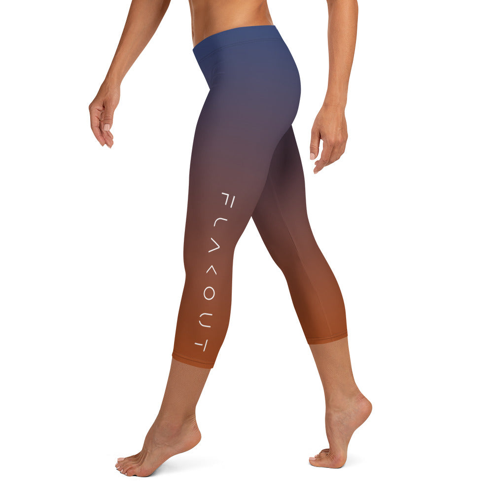 Ocean Bonfire Women's Capri Leggings - FLAKOUT