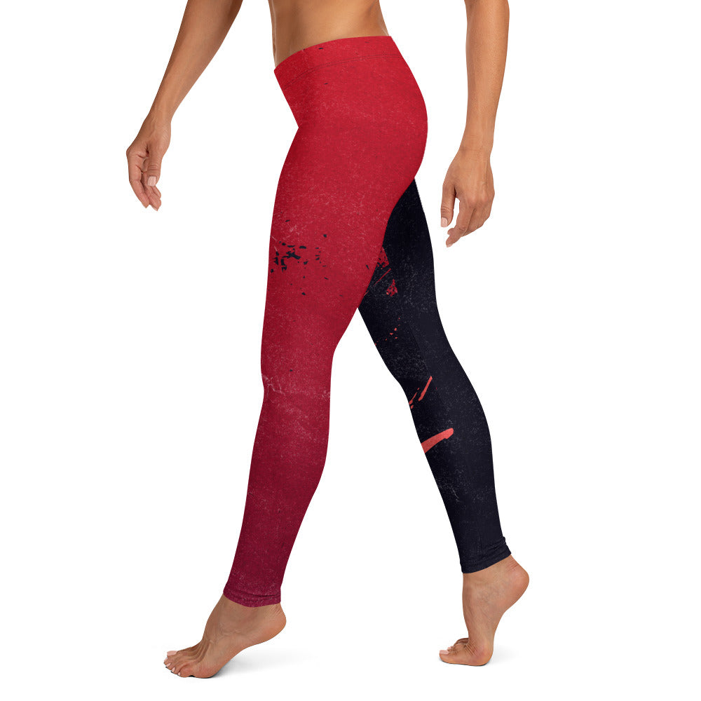 Leggings Red Black Crush - FLAKOUT