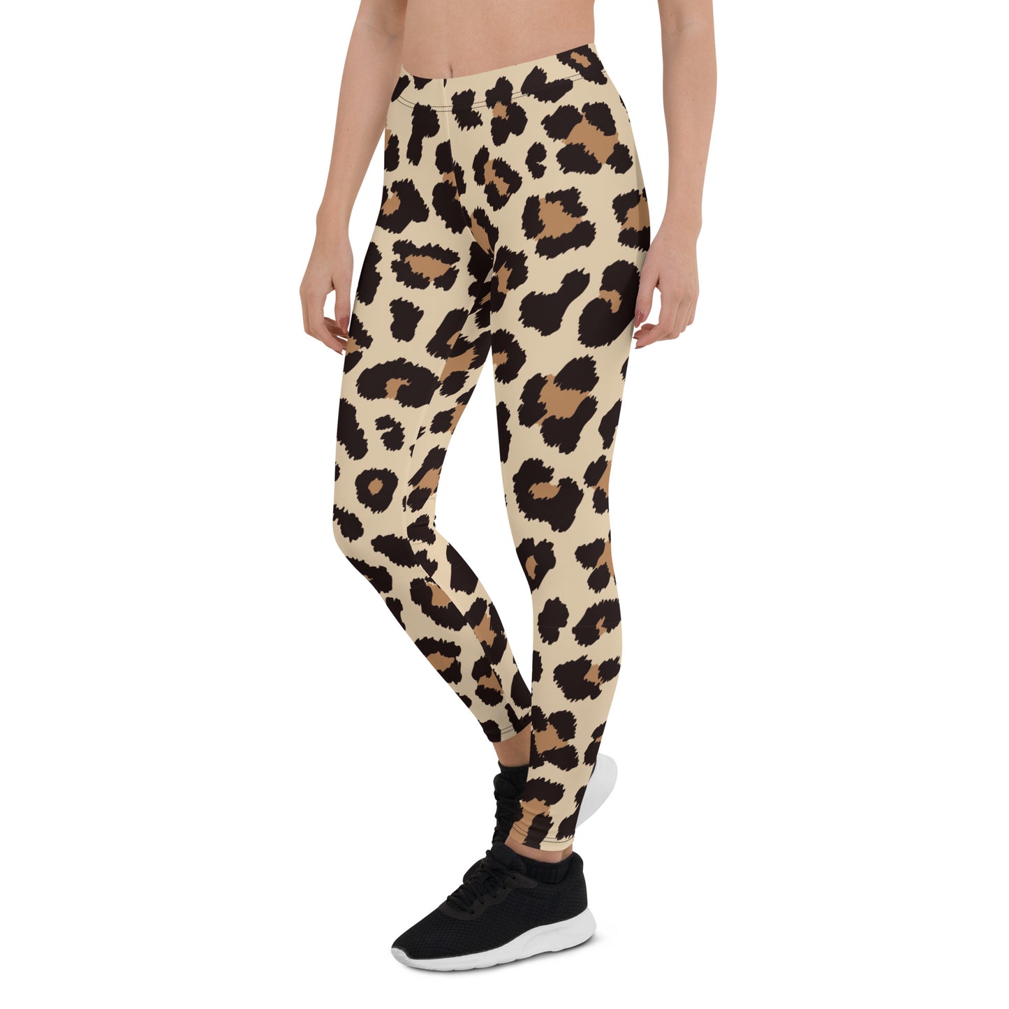 Leopar Chic Feline Women's Leggings - FLAKOUT