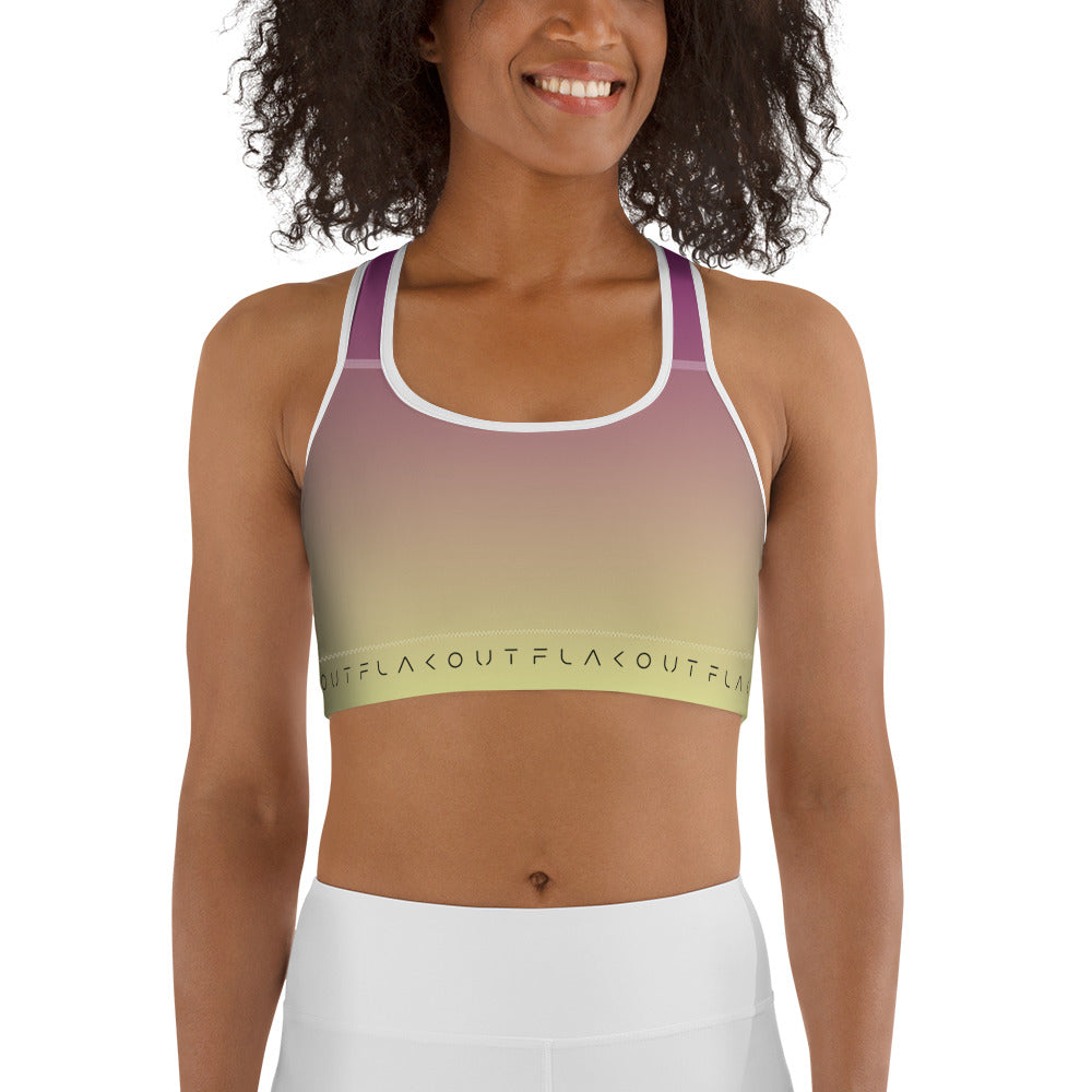 Midnight Symphony Women's Sports Performance Bra - FLAKOUT