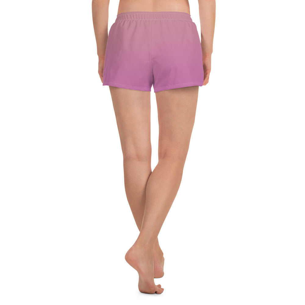 FLAKOUT Sport Rosy Twilight Women’s Recycled Athletic Shorts - FLAKOUT