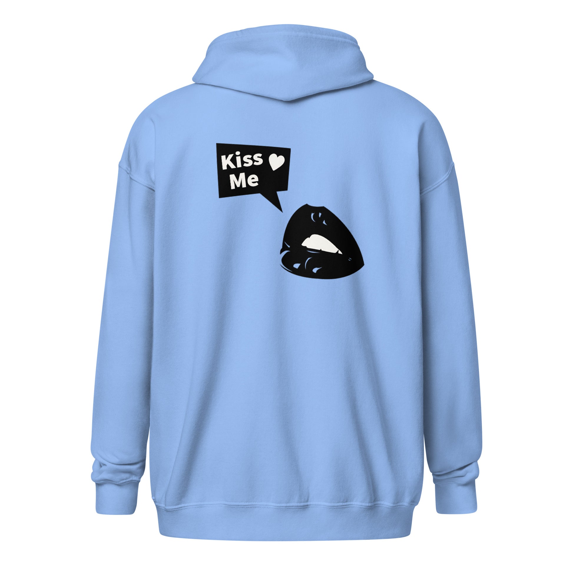 Sweet Talker Kiss Me Heavy Harmony Fusion Zip Hoodie - Carolina Blue - FLAKOUT