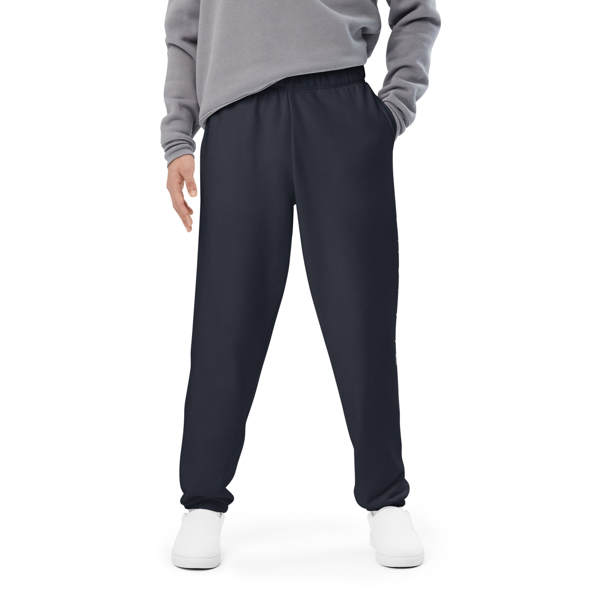 Plain Comfort Sweatpants Logo On Left Leg - FLAKOUT