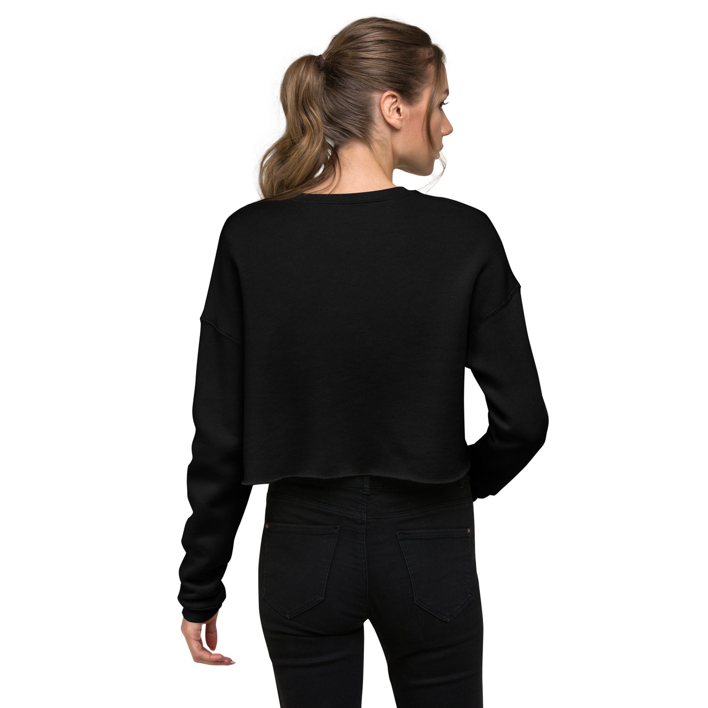 Fly High Voyager Women's Crop Sweatshirt - Black - FLAKOUT