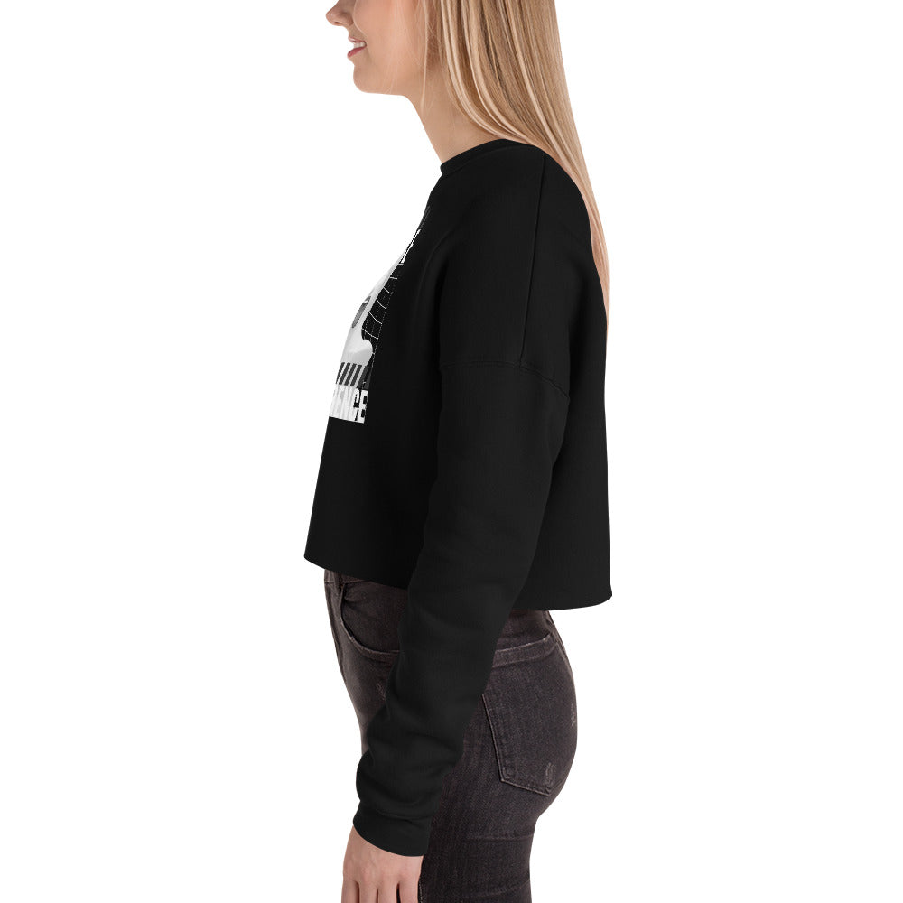 Limerence Women's Crop Sweatshirt - Black - FLAKOUT