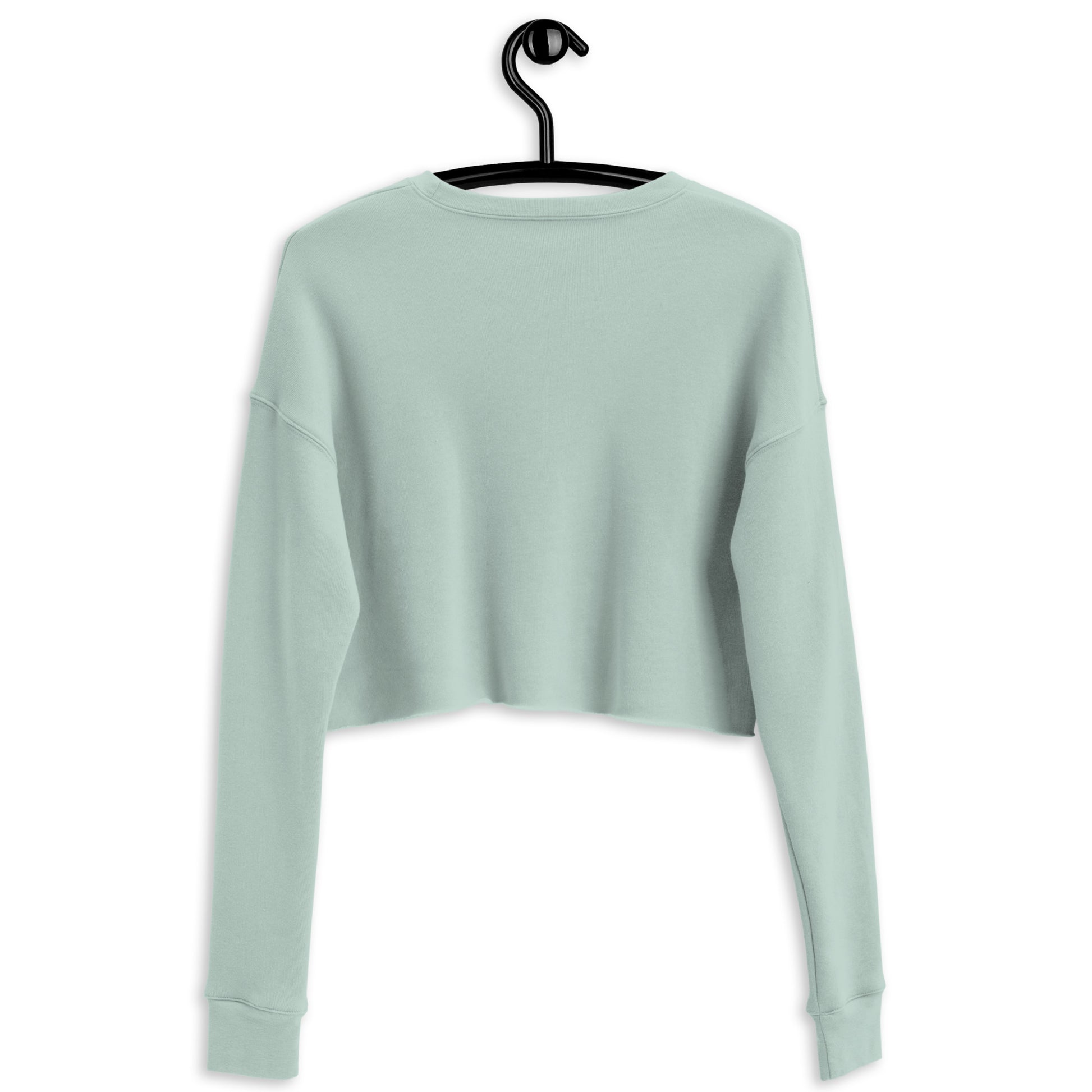 Astronaut Women's Crop Sweatshirt - Dusty Blue - FLAKOUT