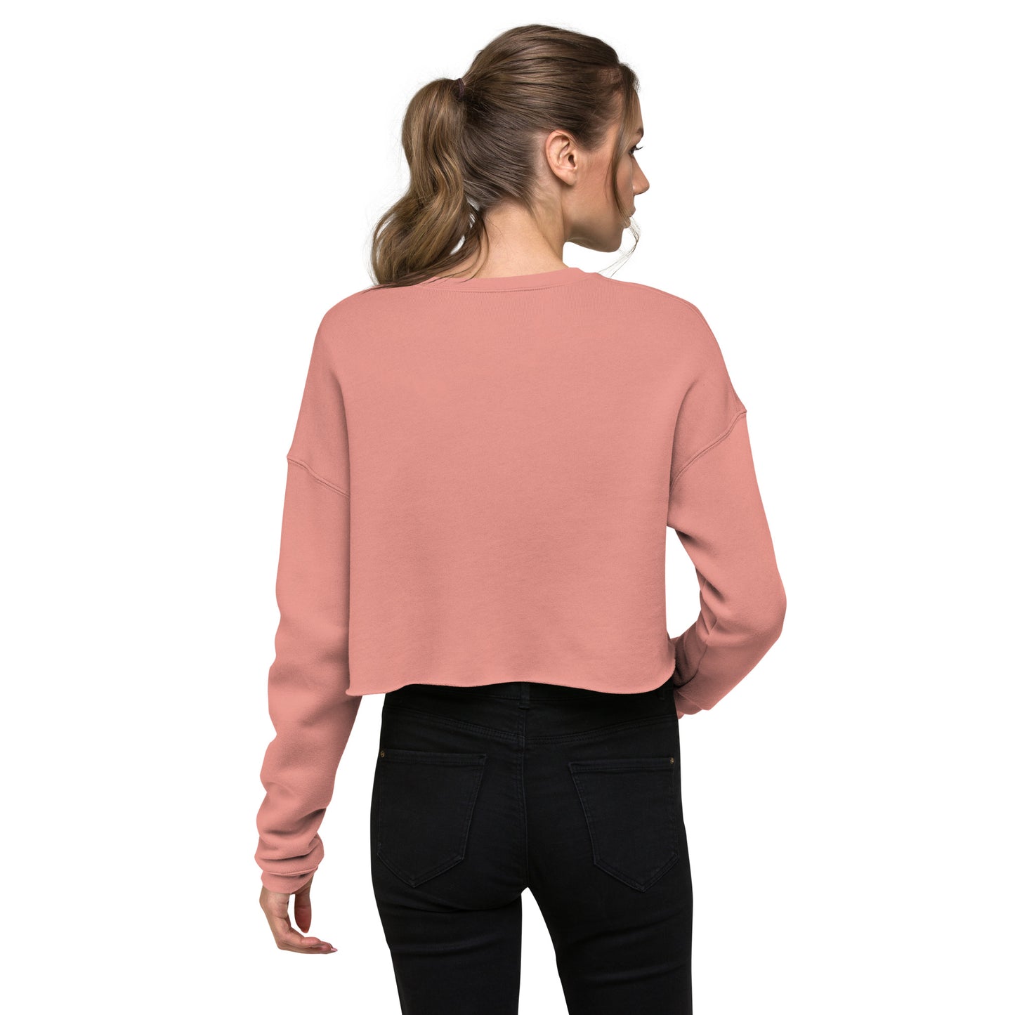 Fly High Voyager Women's Crop Sweatshirt - Mauve - FLAKOUT