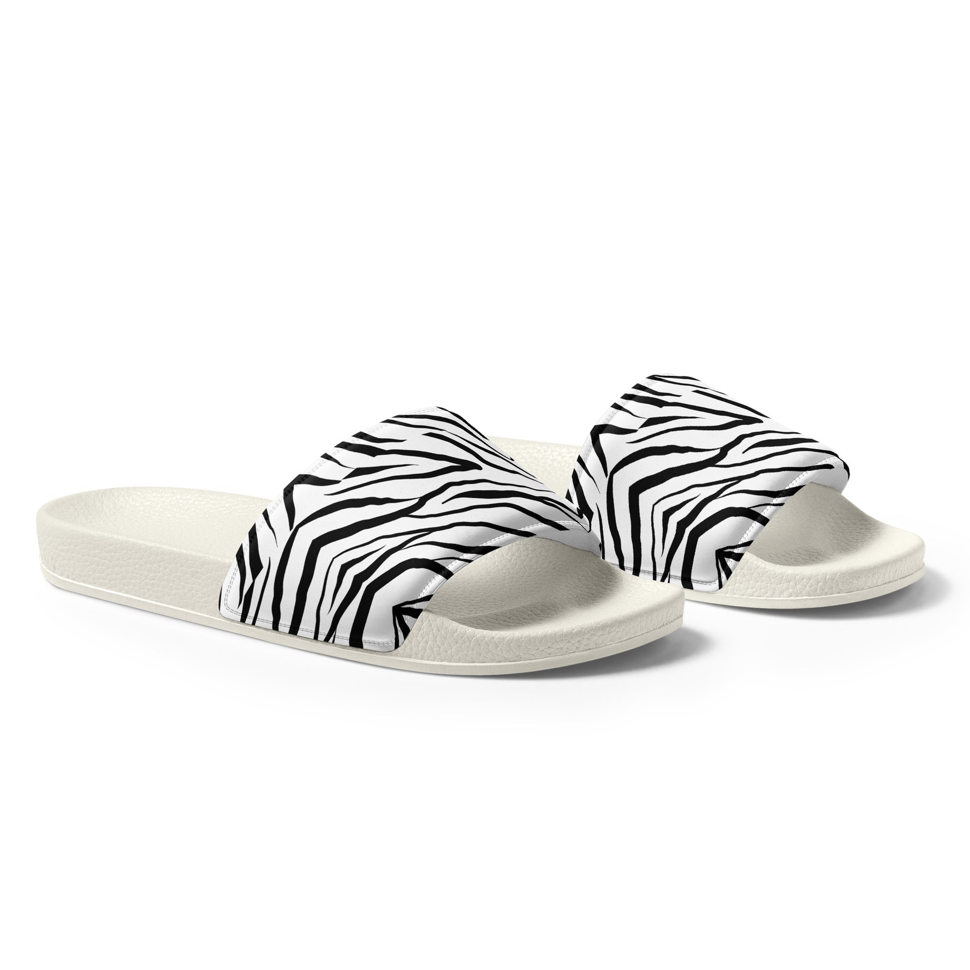 Striped Zebra Vibrance Women's Slides - FLAKOUT