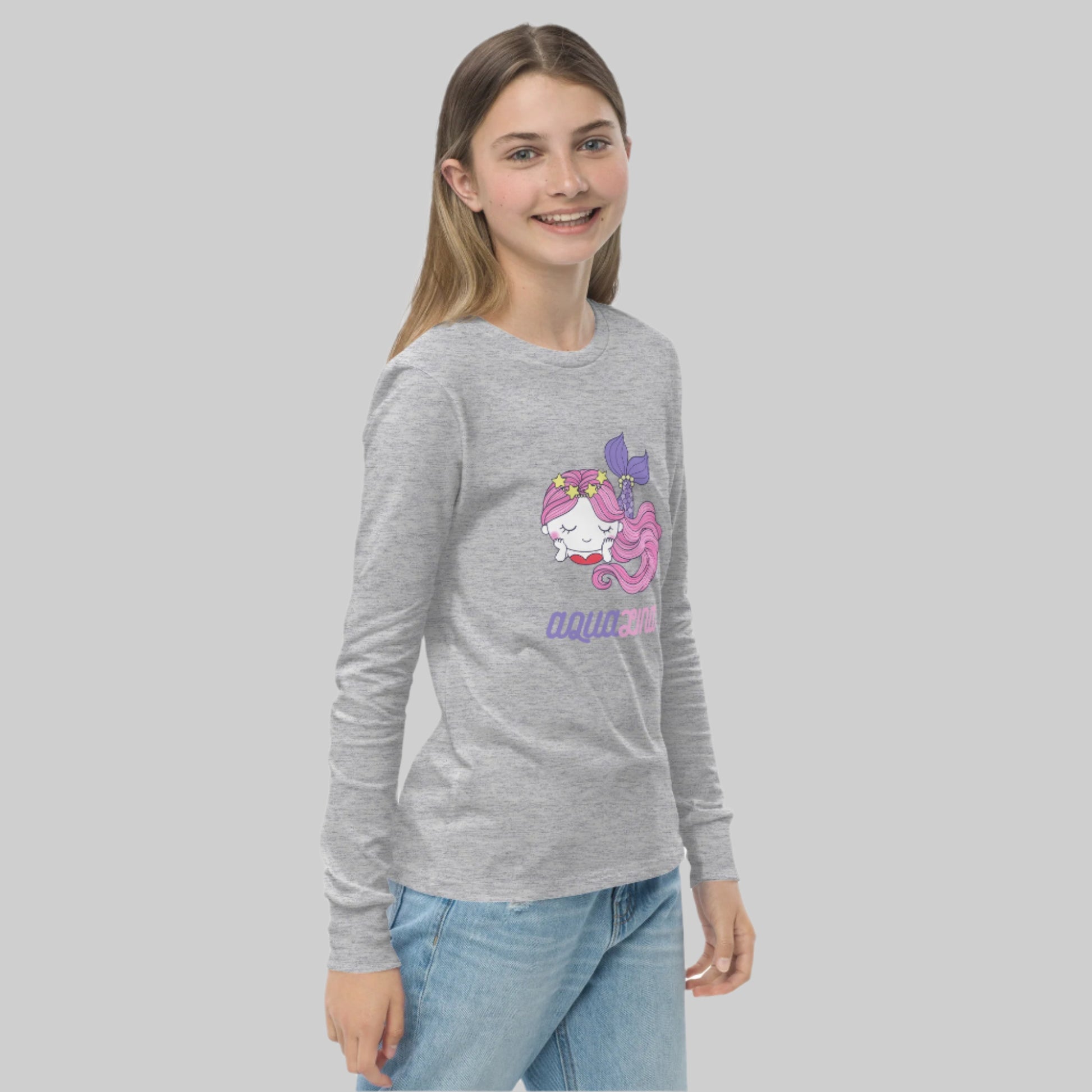 Aqualina Girl's Long Sleeve Tee - FLAKOUT