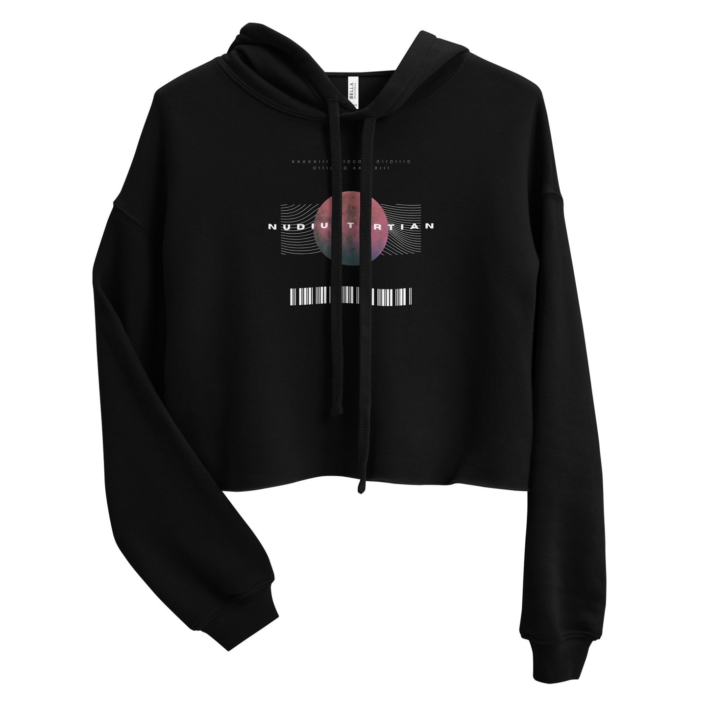 Women's Crop Hoodie Nudiustertian - FLAKOUT