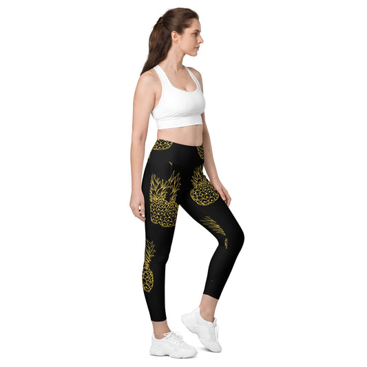 Pineapple Bliss Women's Leggings With Pockets - FLAKOUT